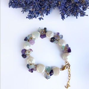 Natural pearl bracelet